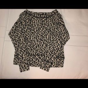 NWOT banana republic long sleeve animal print